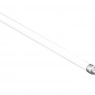 Graber 5/16-Inch Swivel End Sash Curtain Rods - (21- 38" , White w/ Nickel Ends)