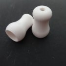 5 QTY: White Cord Plastic Tassel / Drops Pull End for Blinds or Shades