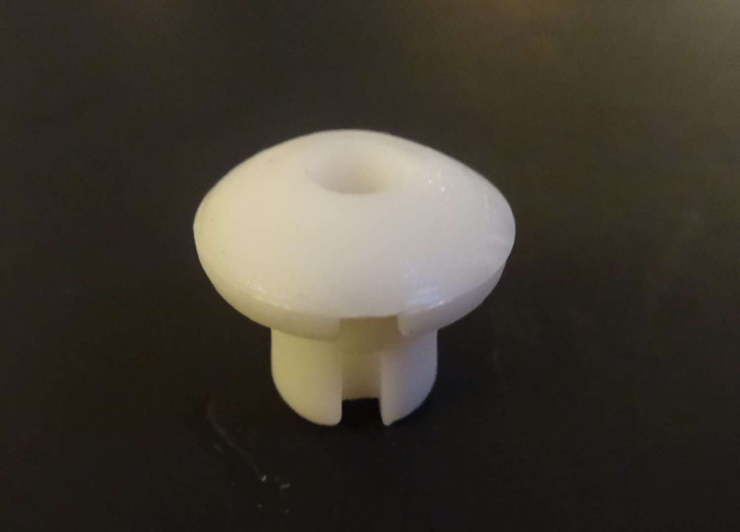 12 QTY: WHITE  Blind Bottom Rail Cord Cover Buttons w/ hole, fits 3/8"hole