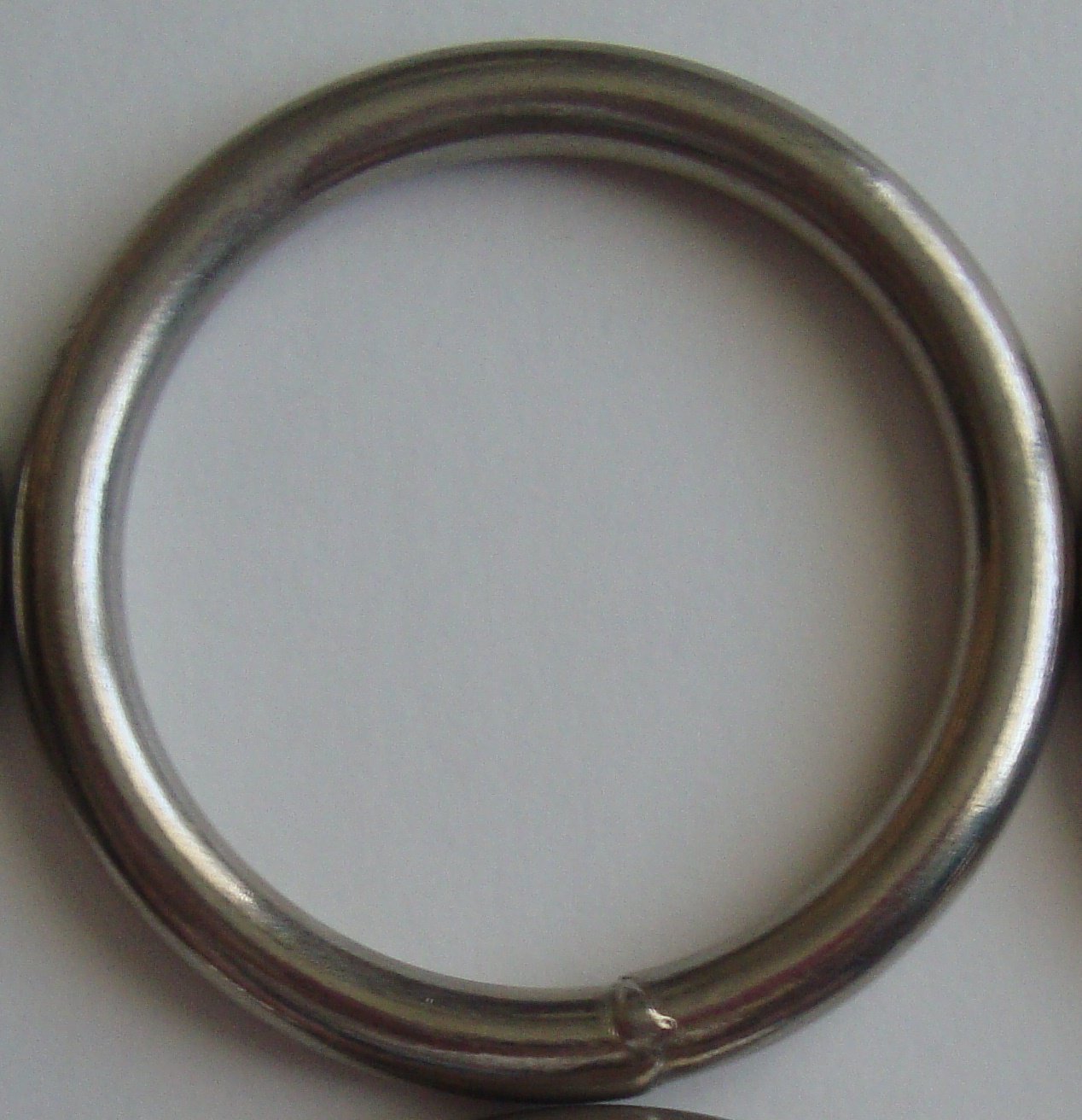 3" Nickel Plate Welded Round Ring, Thick Gauge