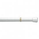 2 QTY; Graber 7/16" Round Spring Tension Rod 8 - 11" Adjustable - White #2-678-1