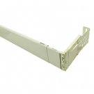 Graber 2 1/2-Inch Dauphine Wide Pocket Curtain Rod (48 to 84" Adjustable, White)