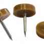 40 QTY: C.S.Osborne Brown Chair Glides No. 679 ( 3/4" heads , 11/16" tack)