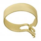 Graber 3/4-Inch Round Cafe Curtain Clips, Brass - 14 Clips per Package #5-760-8