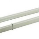 2 QTY: Kirsch Spring Tension Rods (8 - 11 inches) White/ Metal