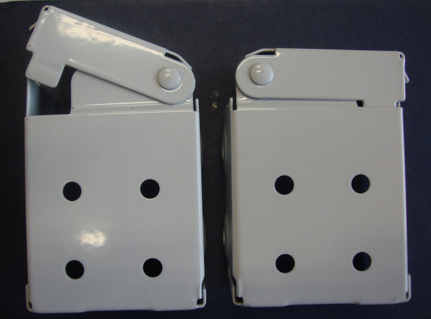 Low Profile Mounting Brackets For Faux Wood Horizontal Blinds 1 Pair   5619fddf3ec4b 318825b 