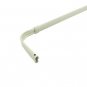 Graber Lock Seam Curtain Rod, 84- 120" Adjustable , 3 1/2-Inch Projection, White
