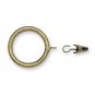 7 QTY: Kirsch Wrought Iron Drapery Clip Rings iron Gold ( MPN# 56368801)