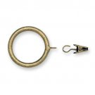 7 QTY: Kirsch Wrought Iron Drapery Clip Rings Antique Pewter (MPN # 56361011)