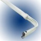 Graber Lock Seam Curtain Rod, 48 - 84"Adjustable, 2 1/2" Projection, White