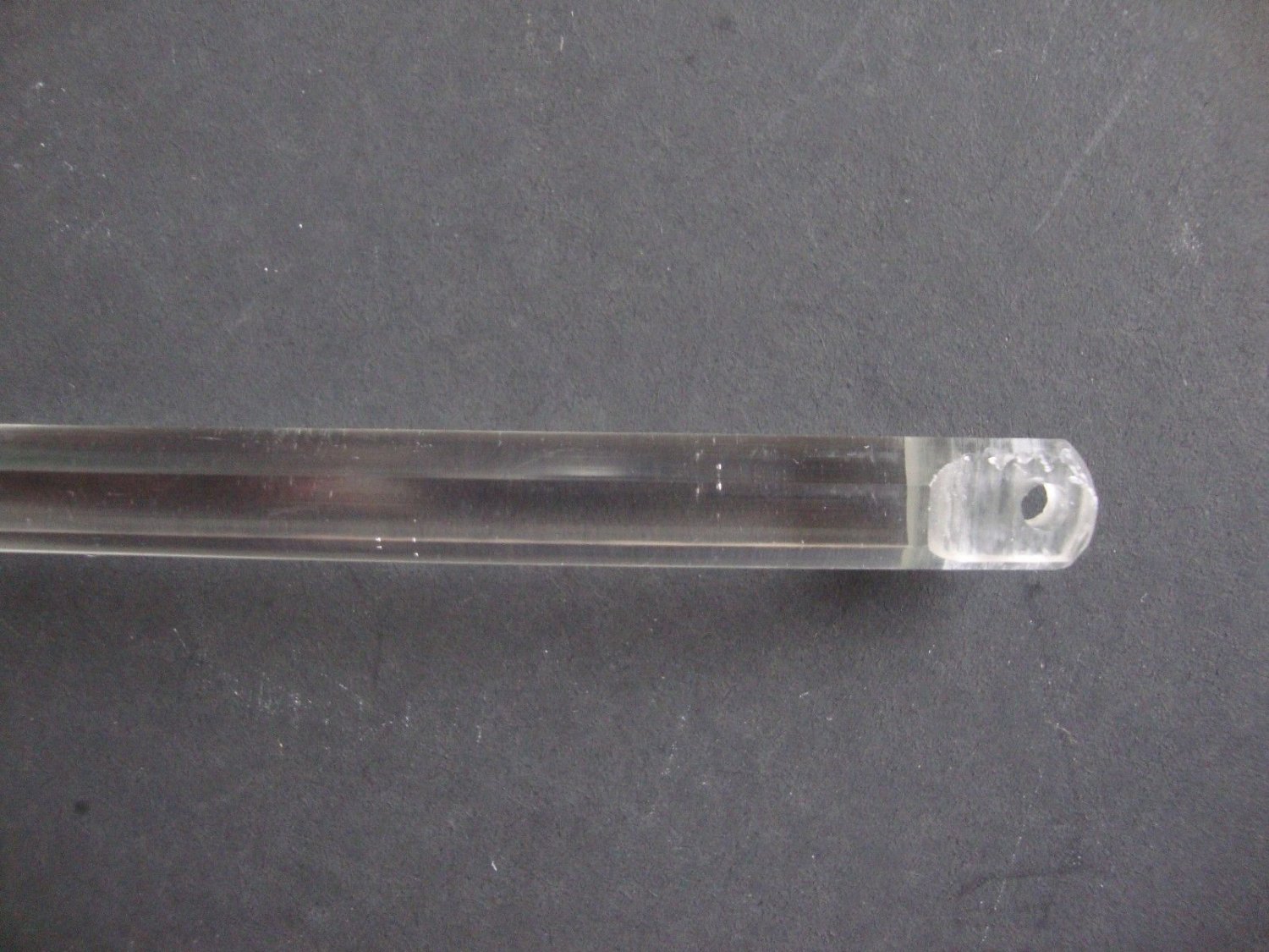 2 QTY: 20" Clear Mini Blind Wand for Home or RV, w/built in tip...Ready To Hang