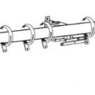 Graber 1 1/2" Alexandria Traverse Rod, D-Profile (48 to 84" Adjustable) - Brass