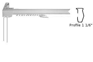 Kirsch Superfine Traverse Rod, Left Draw, 38"-66" Wide (MPN#3228025)