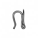 Graber Drapery Heavy Duty Pin on Hooks, 14 Hooks per Bag (MPN# 7-300-0)