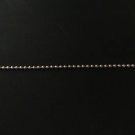 Beaded Chain with Connector, Nickel Plated, 3-Feet