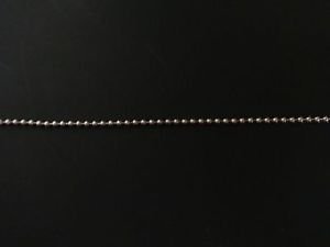 Beaded Chain with Connector, Nickel Plated, 3-Feet