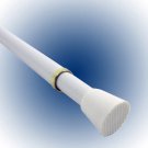 Graber 7/16-Inch Round Spring Tension Rod 18 to 28" Adjustable Width - White