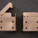 (1 pair) : Horizontal Blind Brackets, for 2"High Profile Head Rail, Cocoa Metal