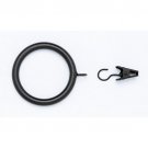 Kirsch Wrought Iron Drapery Ring w/ Eyelet & Removeable Clip for 1" Poles