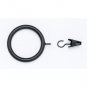 Kirsch Wrought Iron Drapery Ring w/ Eyelet & Removeable Clip for 1" Poles