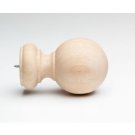 Wood Ball Finials - Kirsch Wood Trends - 1 3/8" - Unfinished (MPN# 5608EG091)