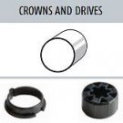 Somfy LS40 40mm Crown & Drive (1.5" tube) for 400 Series Motor (MPN# 9147544)