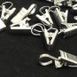 20 Heavy Duty Curtain Clips w/ Hook - Satin Nickel