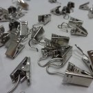 20 QTY: Satin Nickel Drapery Ring Clips for all Drapery Rings