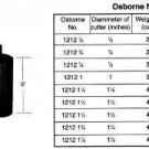 C. S. Osborne & Co. No. 1212-3/4: 3/4" Round FOAM CUTTER (MPN # 64536)