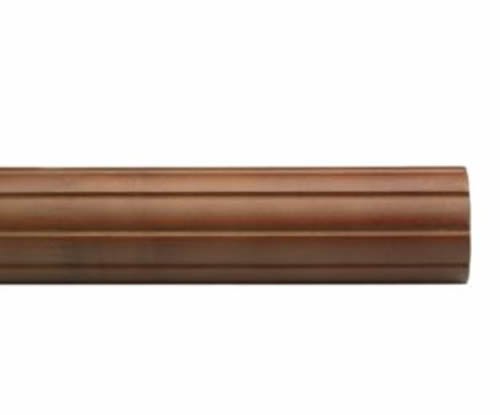 Kirsch Wood Trends Classics Fluted 1 3/8"  Drapery Pole, Walnut 6 FT  (MPN# 5600