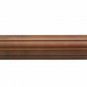 Kirsch Wood Trends Classics Fluted 1 3/8"  Drapery Pole, Walnut 6 FT  (MPN# 5600