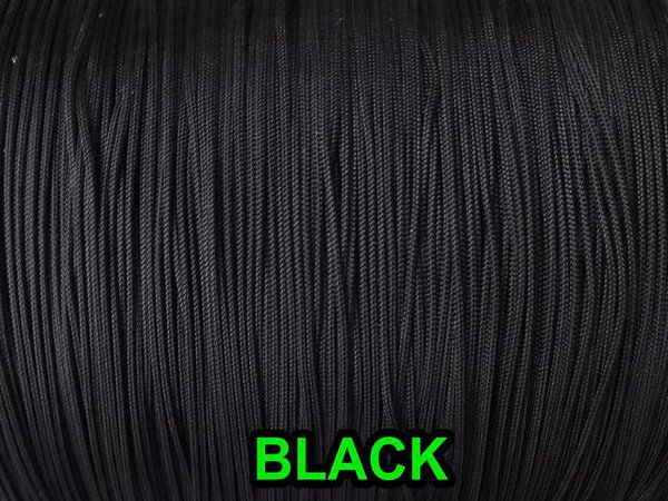 40 FEET: 1.2 MM, BLACK Professional Grade LIFT CORD for Window Treatments