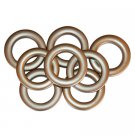#10 Plastic Grommet, 1 3/8", 8 Sets, MATTE BRASS