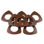 Triangle #10 Plastic Grommets, 1 3/8", 8 Sets, Dark Wood