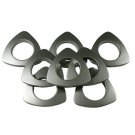 Triangle #10 Plastic Grommets, 1 3/8", 8 Sets, Matte Nickel