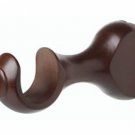 Kirsch Wood Trends Classics  4 1/2" Return Center Bracket for 1 3/8" pole, Mahog