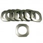 Square #15 Plastic, 1 3/8", 8 Sets, MATTE NICKEL