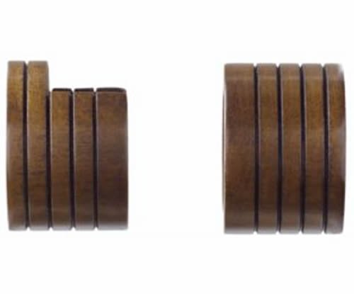 Kirsch Wood Trends Classics  Inside Mount Sockets  for 1 3/8" pole, Hazelnut (MP