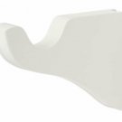 Kirsch Wood Trends Classics 3 1/2" Return Center Bracket for 1 3/8" pole, White