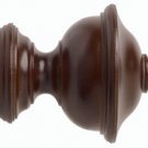 Kirsch Wood Trends Classics Chaucer Finial, for 1 3/8" pole, Mahogany (MPN# 3680