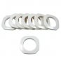 Square #15 Plastic, 1 3/8", 8 Sets, WHITE