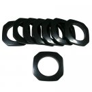 Square #15 Plastic, 1 7/8", 8 Sets, Black