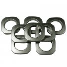 Square #10 Plastic, 1 3/8", 8 Sets, MATTE NICKEL