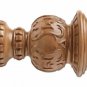 Kirsch Wood Trends Classics Reign Finial, for 3" pole, Estate Oak (MPN# 56805820