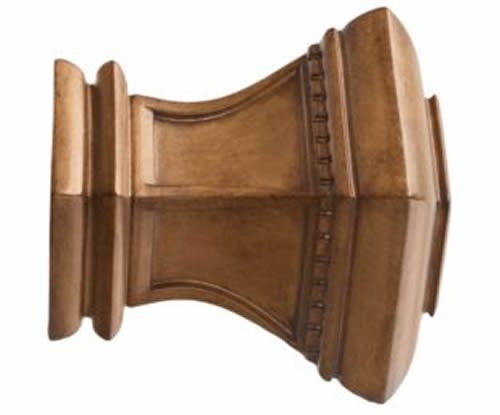 Kirsch Wood Trends Classics Bristol Finial, for 3" pole, Estate Oak (MPN# 568108