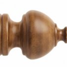 Kirsch Wood Trends Classics Sherwood Finial, for 2" pole, Estate Oak (MPN# 5509E