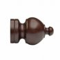 Kirsch Wood Trends Classics Sherwood Finial, for 2" pole, Mahogany (MPN# 5509EG0