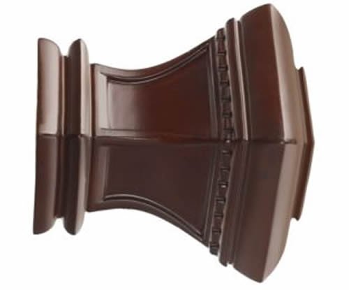 Kirsch Wood Trends Classics Bristol Finial, for 3" pole, Mahogany (MPN# 56810083