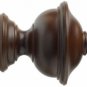 Kirsch Wood Trends Classics Chaucer Finial, for 3" pole, Coffee (MPN# 56807841)