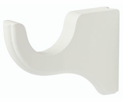Kirsch Wood Trends Classics 6" Return Bracket for 3" pole,  White (MPN# 59133025